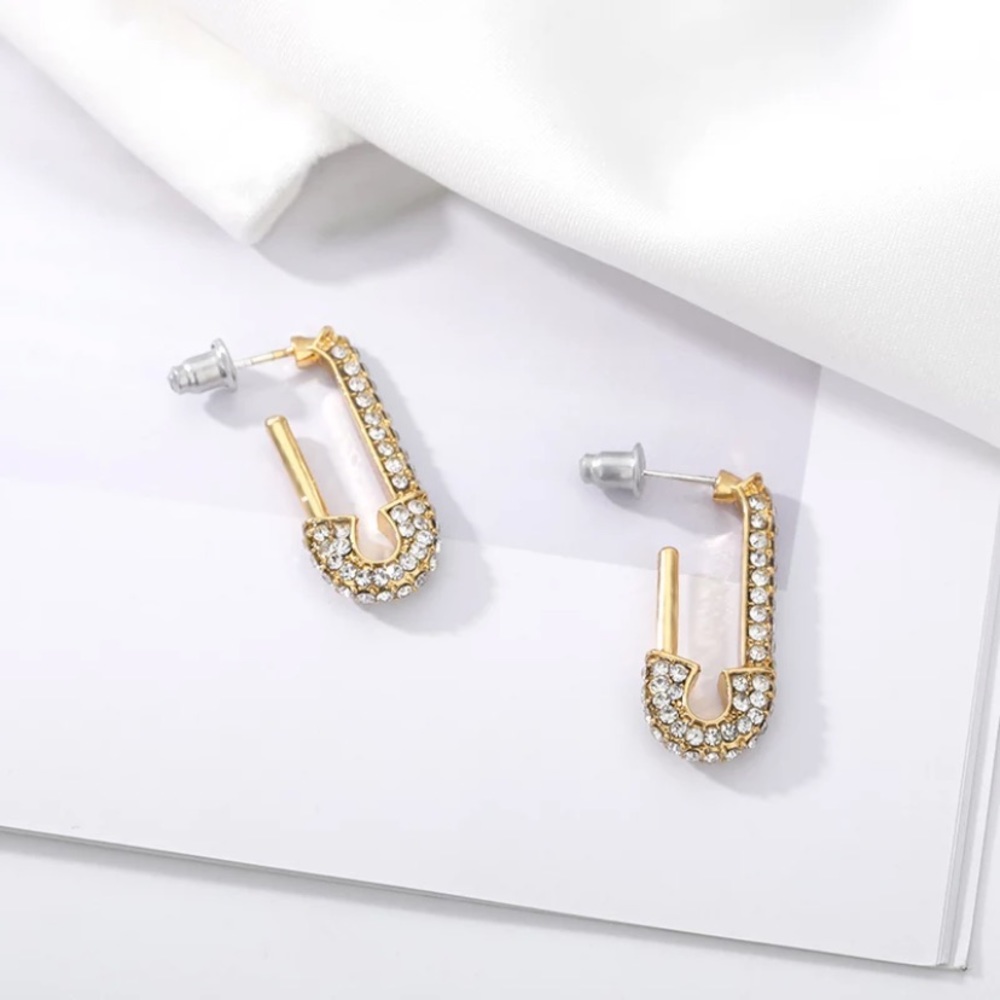 NEW 14k gold plated/925 sterling silver Earrings - Picture 5 of 8